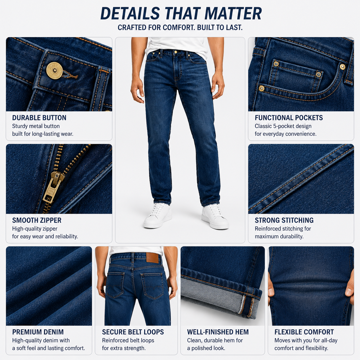 🔥 Clearance Sale — Limited Stock! 🔥ORIGINAL FIT JEANS