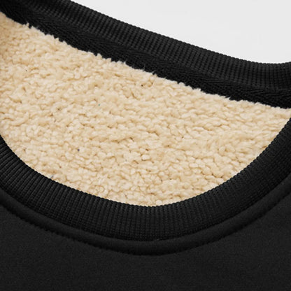 🔥 BEST SELLER | 8PCS $24.99 |Men's Fitted Crewneck Fleece Lined Sweatshirt, Wind Resistant Polyester Athletic Pullover, Casual Fashion Active Tops
