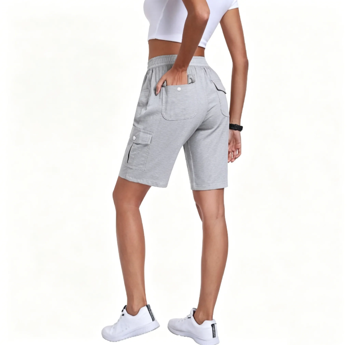 🔥90%off only today🔥[Available in 16 colors]Women's lightweight quick drying outdoor shorts with multifunctional pockets and elastic waistband, suitable for hiking and camping