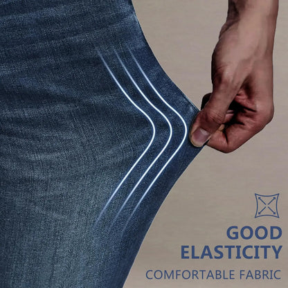 🔥 BEST SELLER | 6PCS $24.63 | Men's Stretch Cotton Loose-Fit Drawstring Jeans