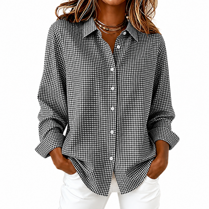 🎃Halloween Sale: Fresh Drop - Relaxed Fit Plaid Button-Up | Modern Collared Style for Casual Outings & Coffee Runs — Save Big Today!