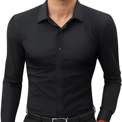 Men’s Slim Fit Stretch Dress Shirt – 16-Way Stretch, Wrinkle-Free