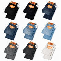 Jeans-9-PACK ONLY $29-Black+Dark Navy+Dark Blue+Medium Blue+Washed Blue+Light Blue+Gray+Charcoal+White