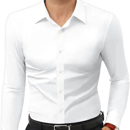 Men’s Slim Fit Stretch Dress Shirt – 16-Way Stretch, Wrinkle-Free