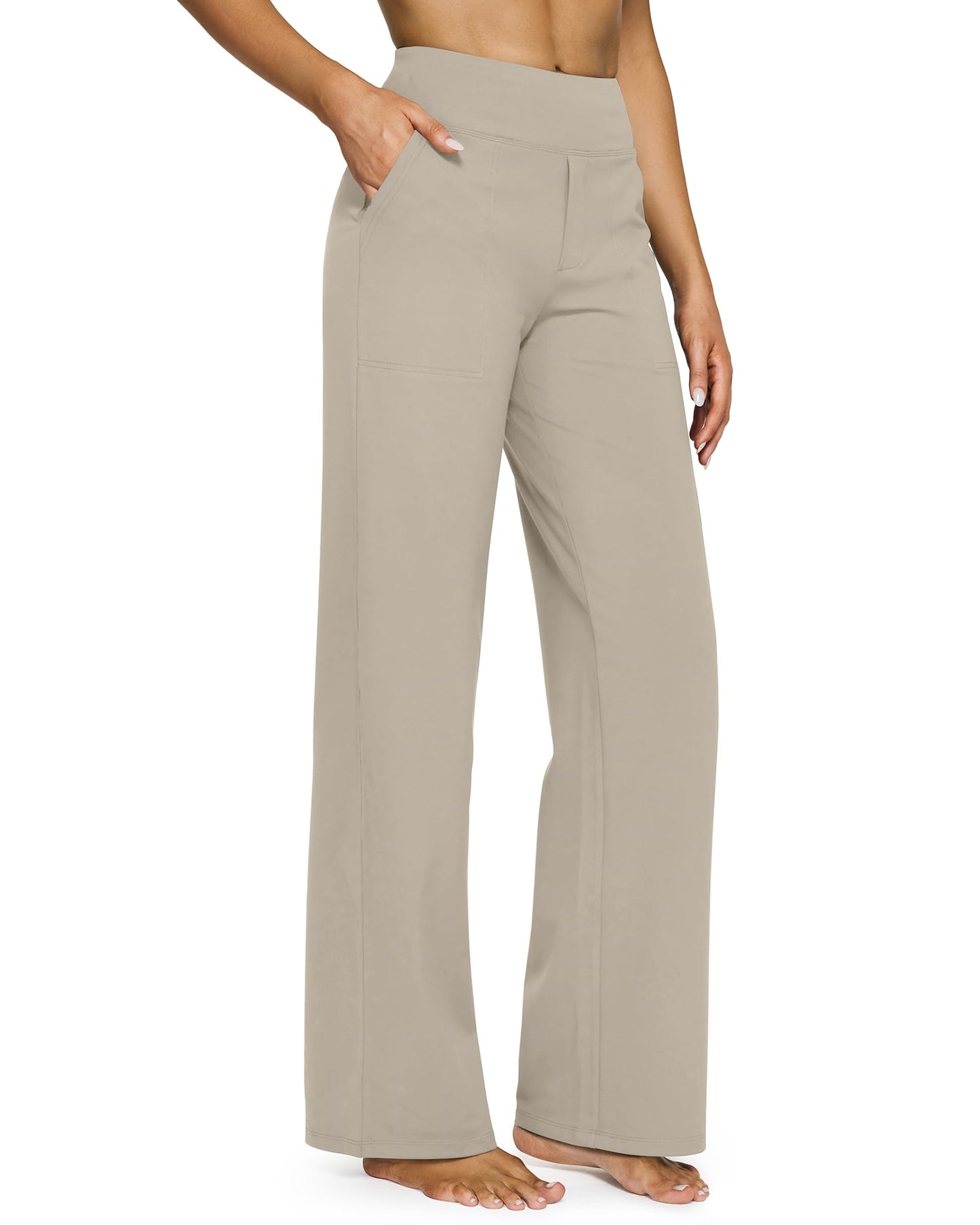 Women's wide leg pants with pockets
