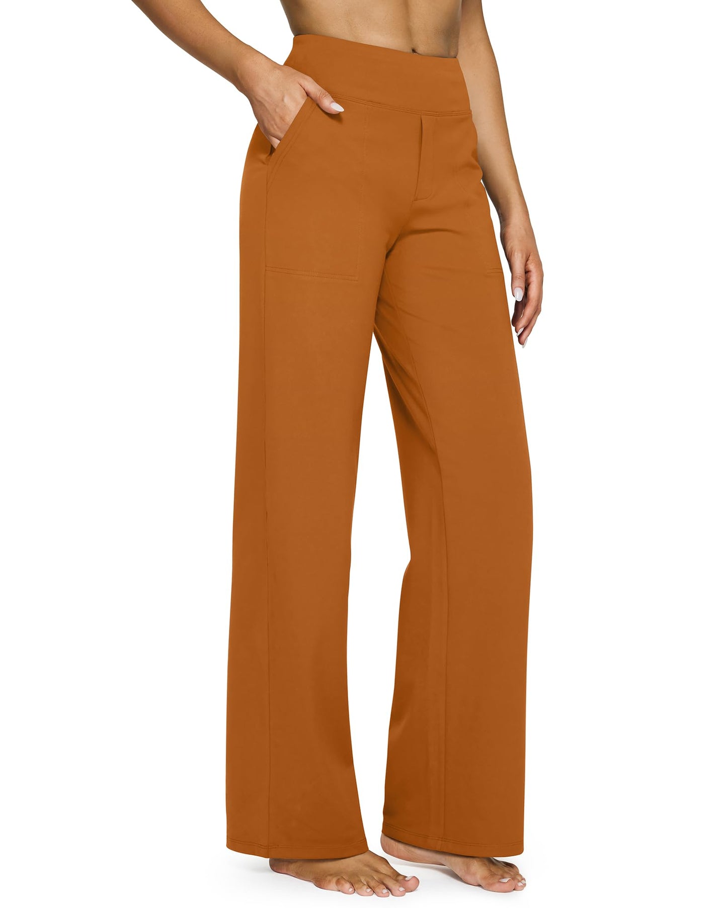 Women's wide leg pants with pockets