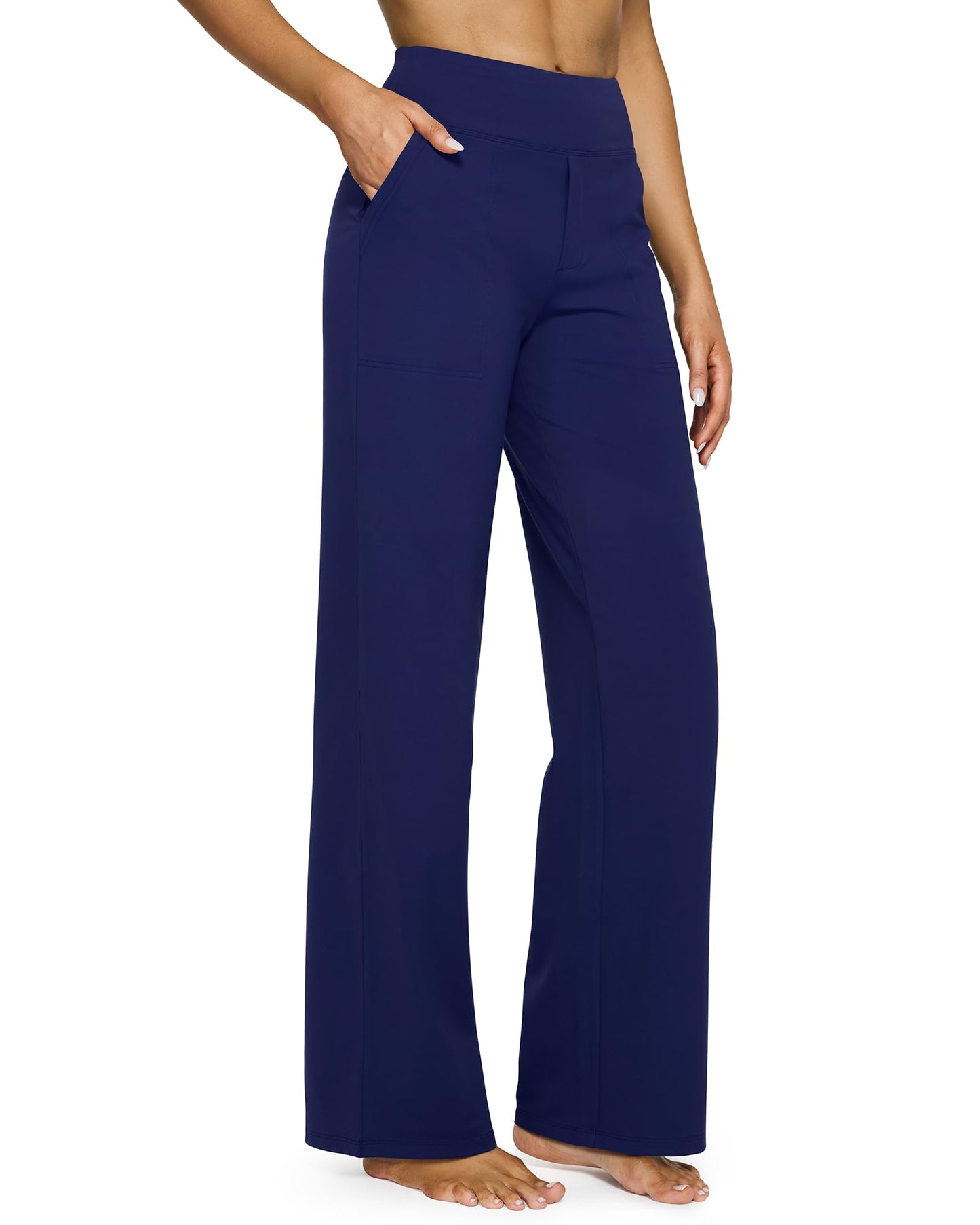 Women's wide leg pants with pockets