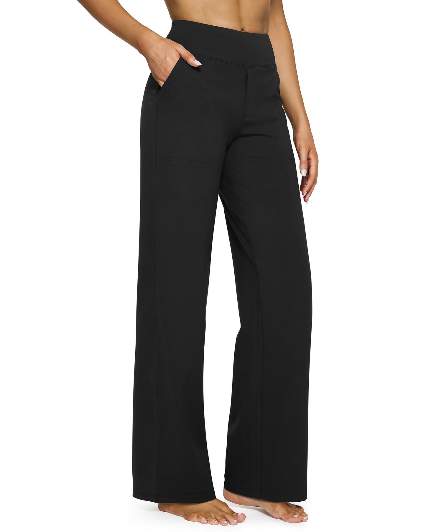 Women's wide leg pants with pockets