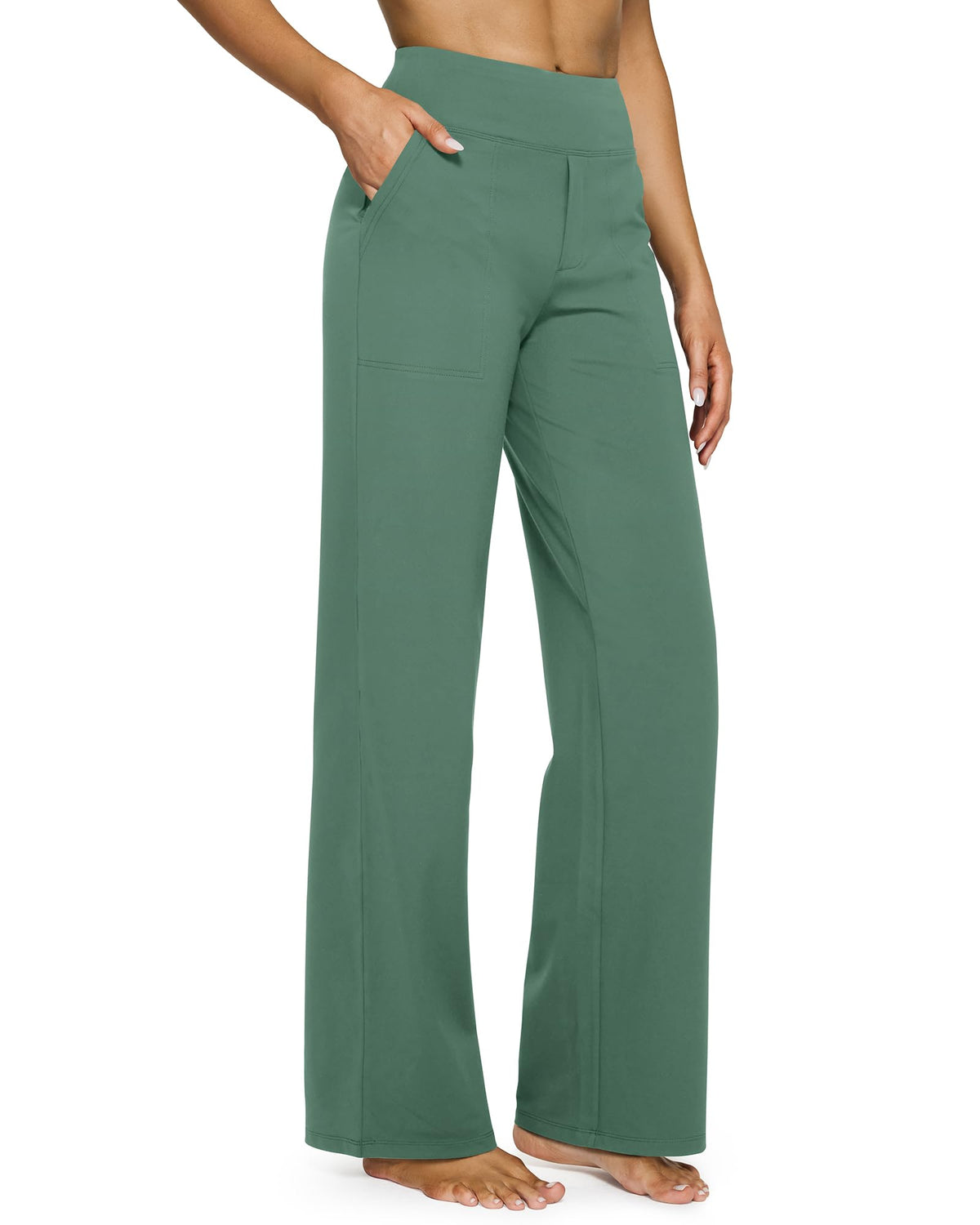Women's wide leg pants with pockets
