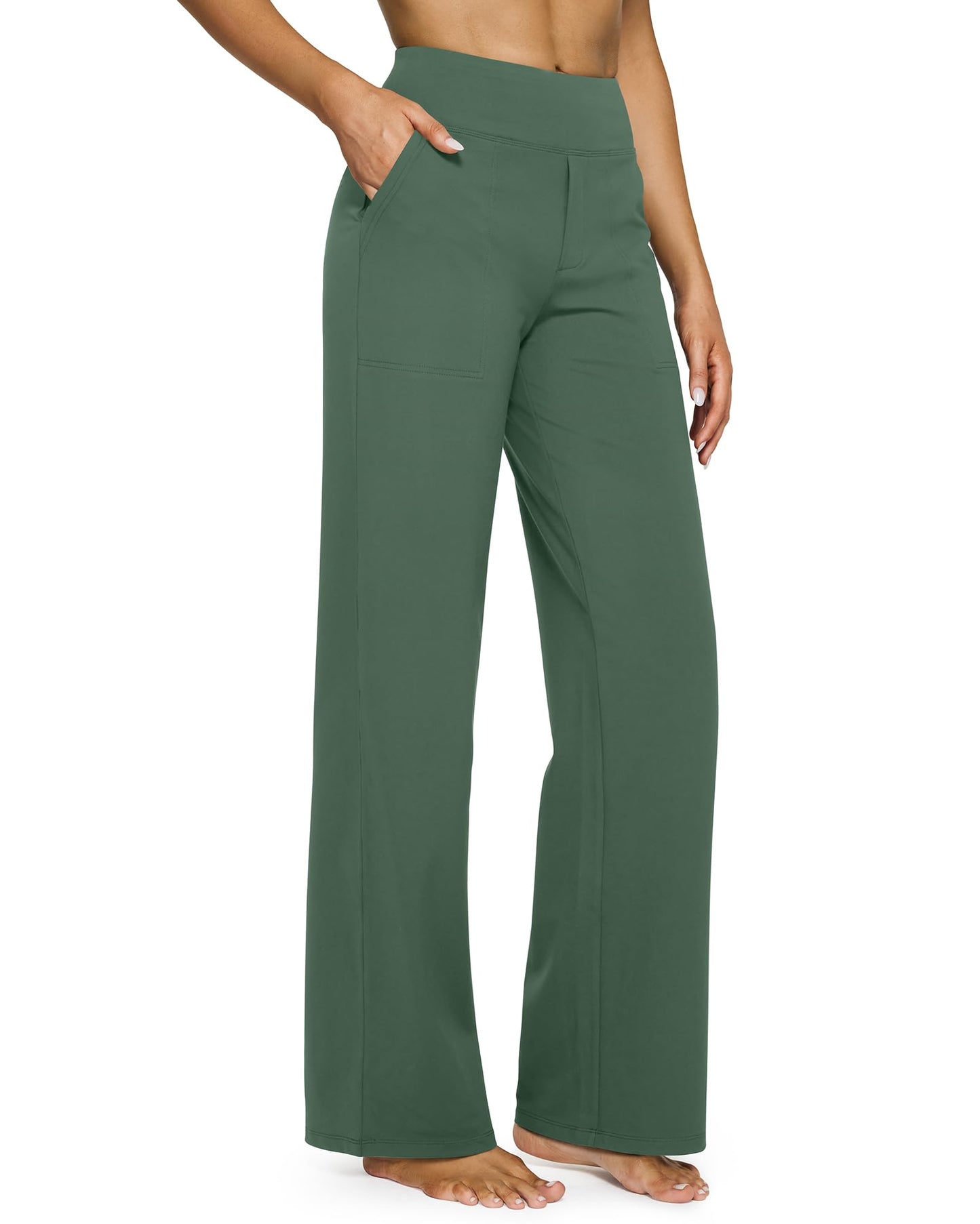 Women's wide leg pants with pockets