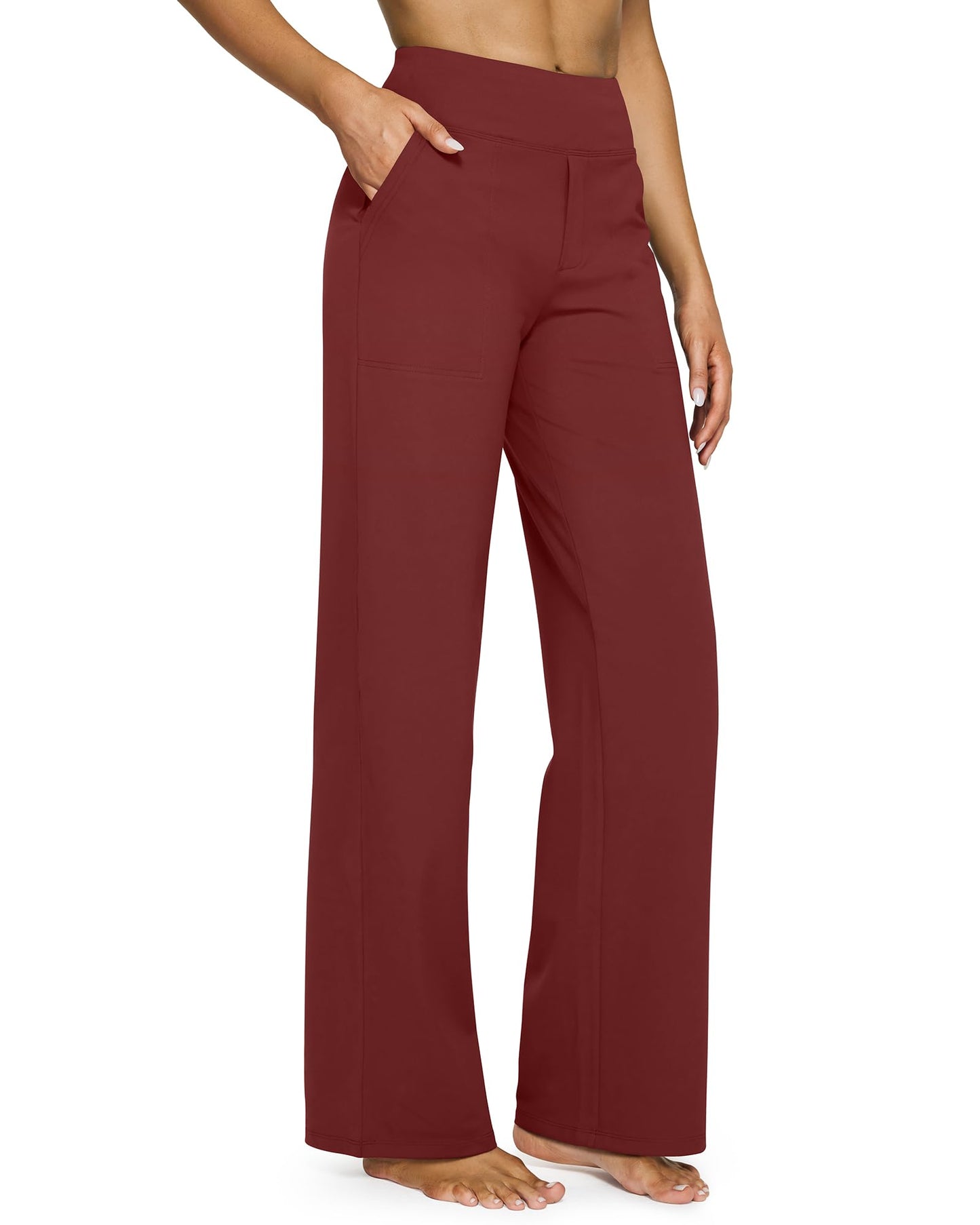 Women's wide leg pants with pockets