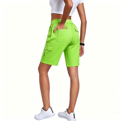 🔥90%off only today🔥[Available in 16 colors]Women's lightweight quick drying outdoor shorts with multifunctional pockets and elastic waistband, suitable for hiking and camping