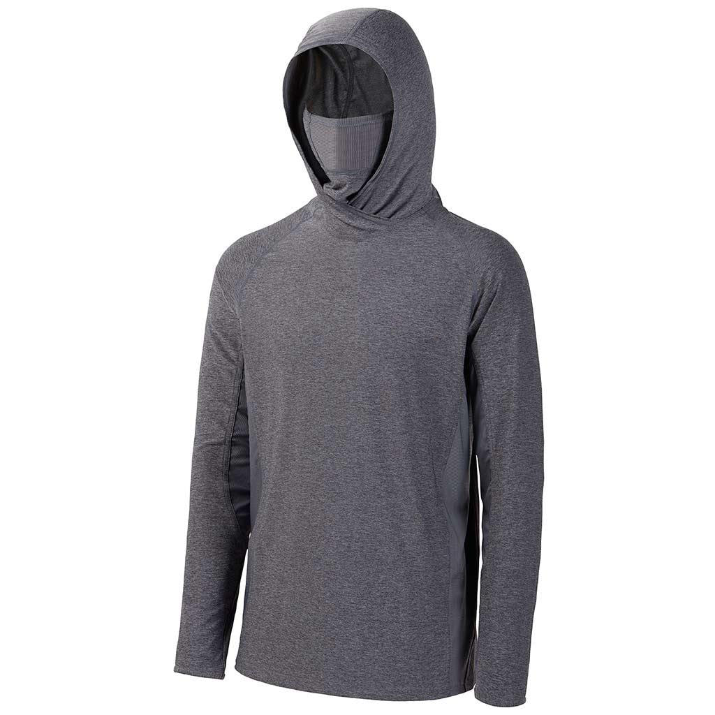Men's UPF 50+ Long Sleeve Fishing Hoodie with UV Neck Gaiter