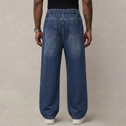 🔥 BEST SELLER | 6PCS $24.63 | Men's Stretch Cotton Loose-Fit Drawstring Jeans