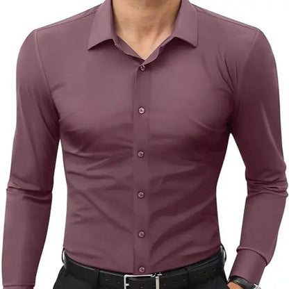 Men’s Slim Fit Stretch Dress Shirt – 16-Way Stretch, Wrinkle-Free