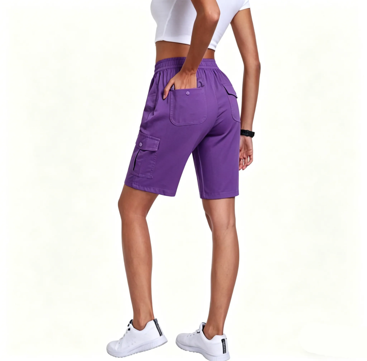 🔥90%off only today🔥[Available in 16 colors]Women's lightweight quick drying outdoor shorts with multifunctional pockets and elastic waistband, suitable for hiking and camping